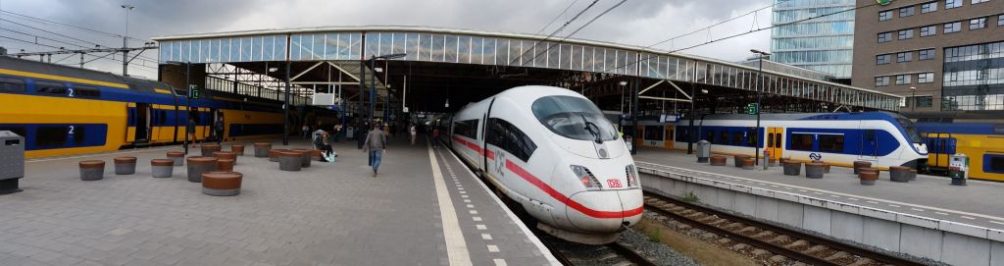 Het uiteindelijke doel: Duitse treinen gebroederlijk naast de Nederlandse op station Eindhoven