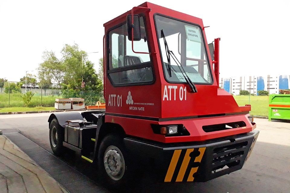 Chauffeurloze truck Katoen Natie Chauffeurloze truck Katoen Natie VDL