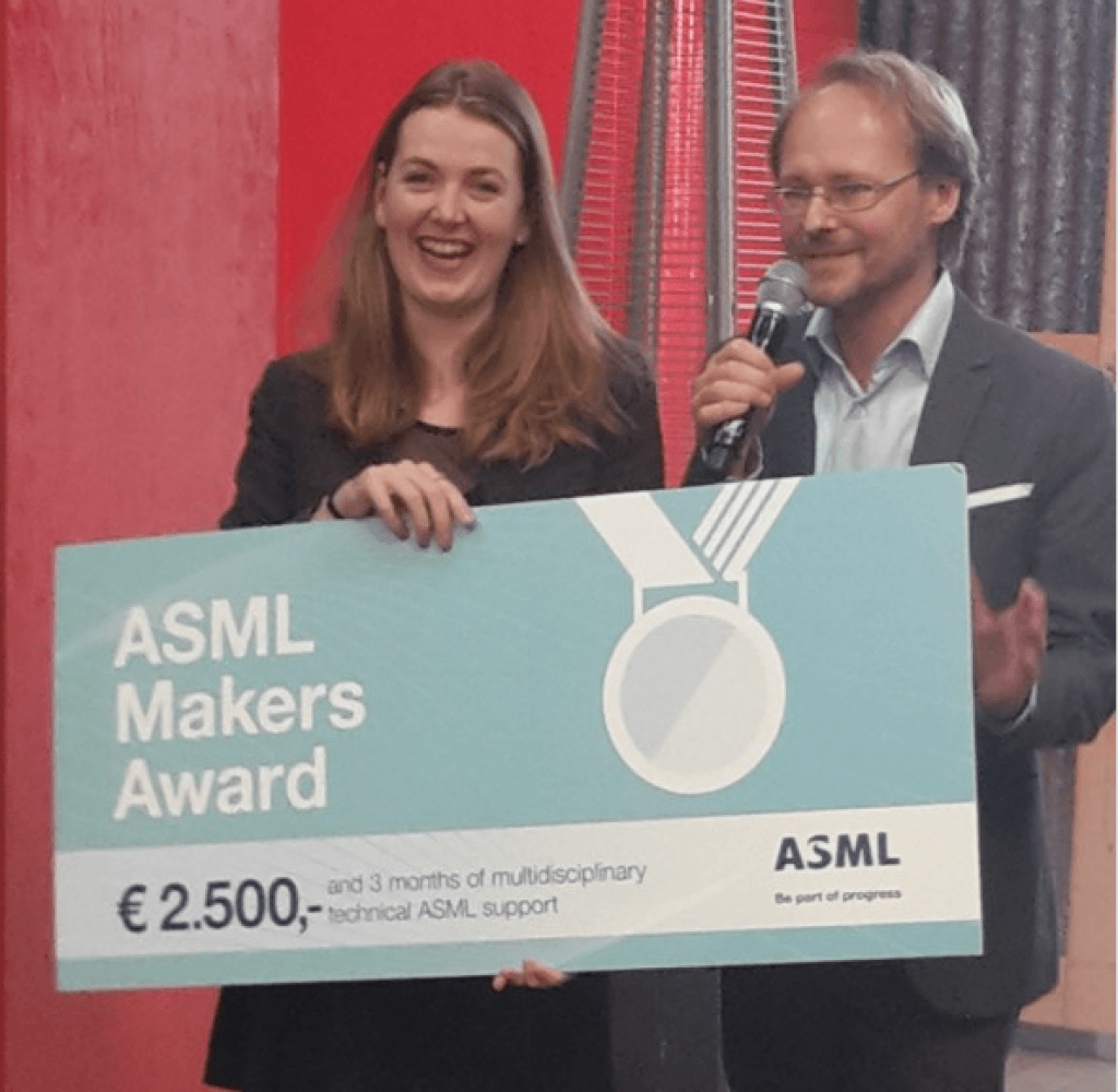Marleen van Bergeijk wint ASML Smart Makers Award Marleen van Bergeijk wint ASML Smart Makers Award