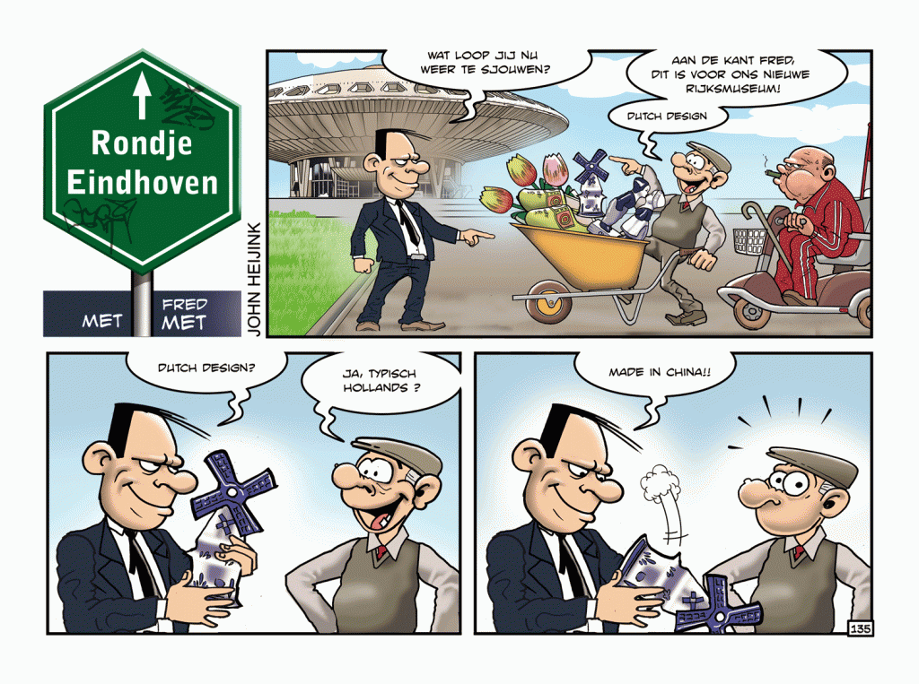 gag-135 John Heijink strip gag Fred Met 135