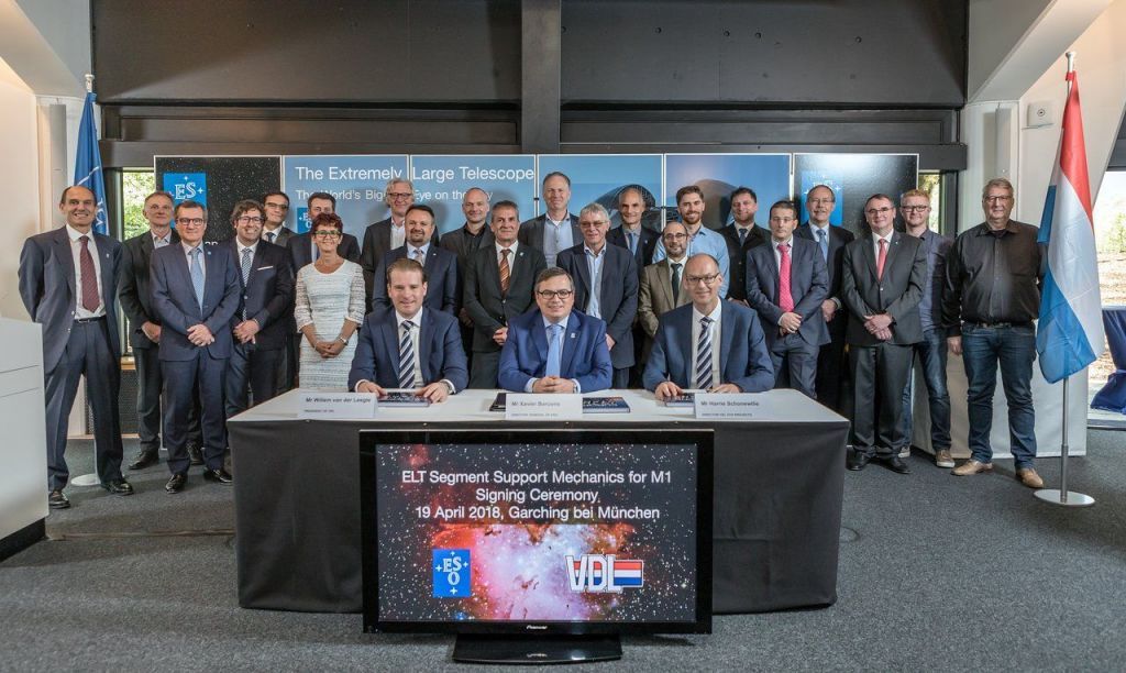 Contract Signed for ELT M1 Segment Supports Contract Signed for ELT M1 Segment Supports