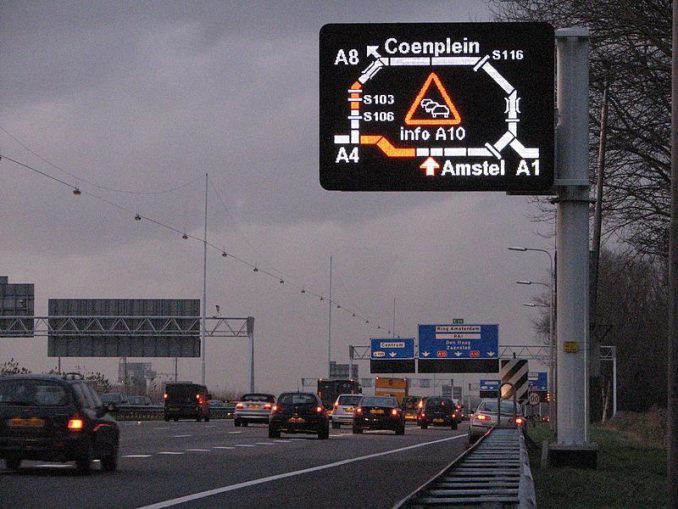 wegenbord drip signalering matrix