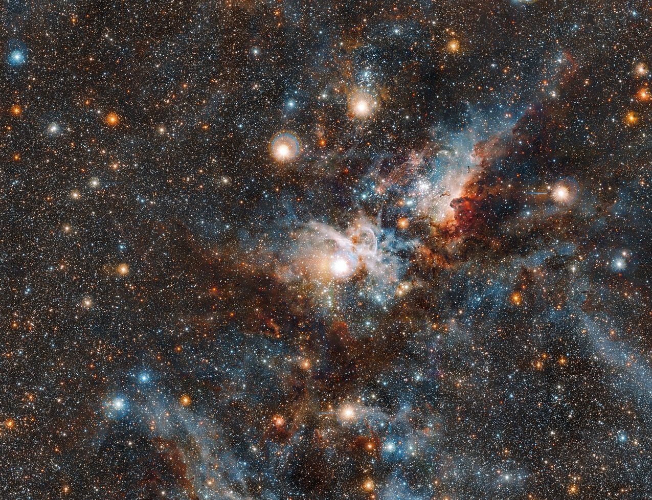The Carina Nebula in infrared light The Carina Nebula in infrared light