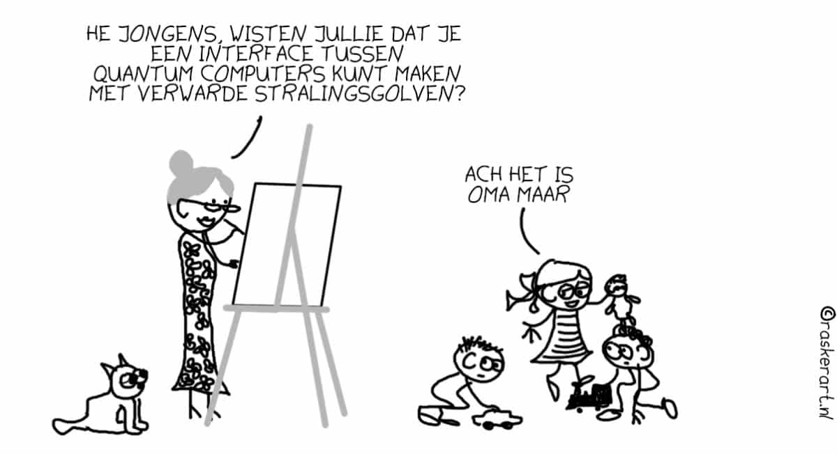 grandma_biggest follower_IO_12_7_19_raskerart_NL Cartoon Albert-Jan Rasker