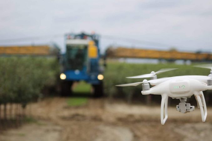 Drone die wordt ingezet bij het tellen van gewassen