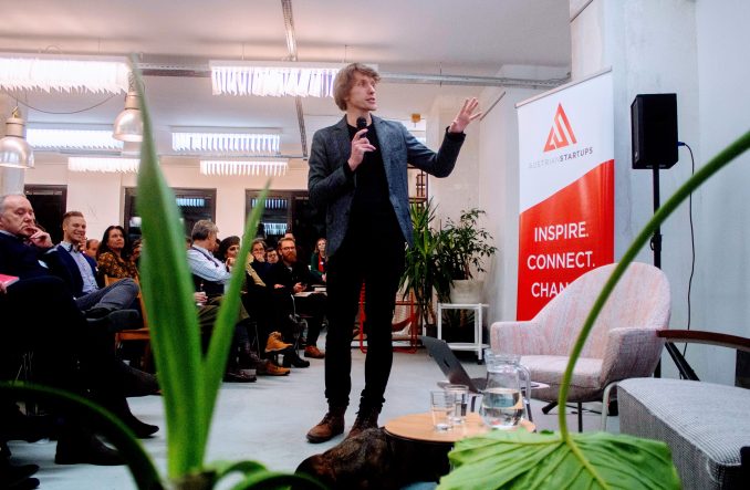 Markus Raunig, Geschäftsführer der Austrian Start-ups auf der Bühne