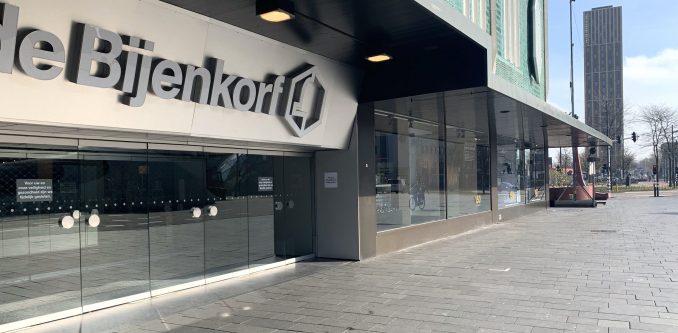 gesloten Bijenkorf warenhuis
