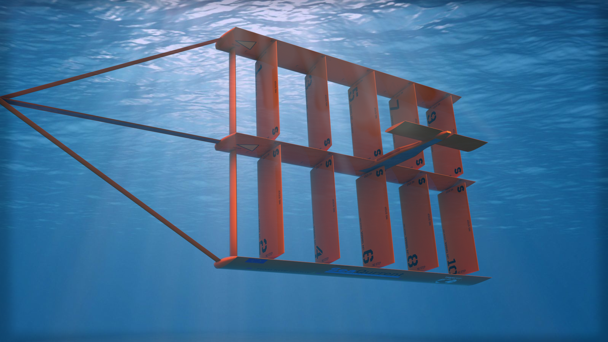 SeaQurrent's underwater kite generates sustainable energy from tidal