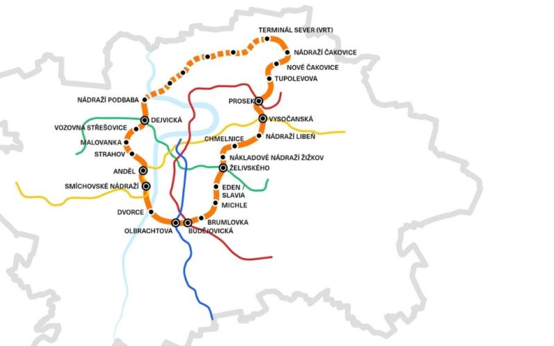 Twee nieuwe metrolijnen gepland in Praag. Foto DPP