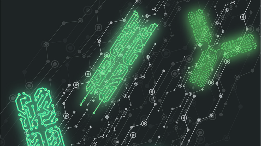 immuneml_cover_suggestion immune receptors (e.g., antibodies) mined for disease-specific patterns by machine learning.