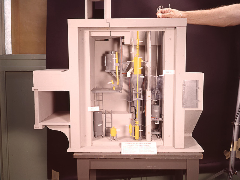 Scale model of a molten salt reactor. Photo: Oak Ridge National Laboratory, U.S. Dept. of Energy.